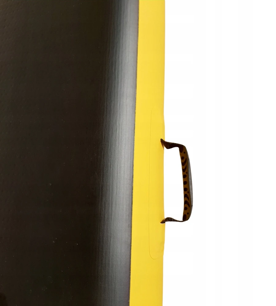 Master Gimnastikos takas Airtrack pripučiamas 400x150x20 cm kilimėlis (MAS-B869-juodas-yellow)