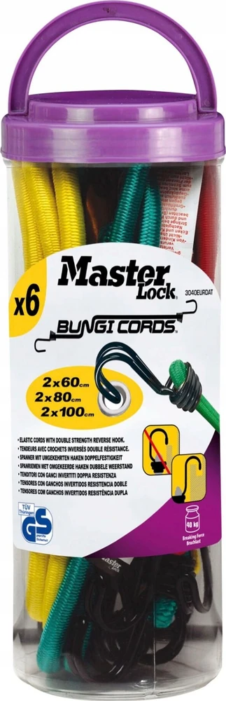 Master Lock Tvirtinimo elementas MasterLock 3040EURDAT; 6 vnt.