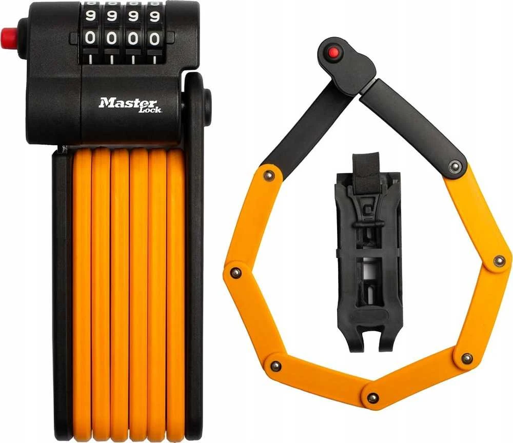 Masterlock MASTER LOCK sulankstoma dviračio spyna su grūdinto plieno jungtimis ir laikikliu