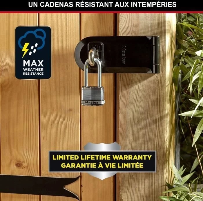 Drėkintuvas Master Lock Titano spyna - Excell - 45 mm (3 vnt. / blisteryje)