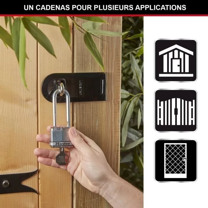 Drėkintuvas Master Lock Titano spyna - Excell - 45 mm (3 vnt. / blisteryje)
