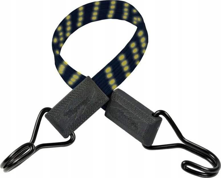 Master Lock Masterlock Šviesą atspindinti tvirtinimo guma su kabliukais, 80cm , juoda