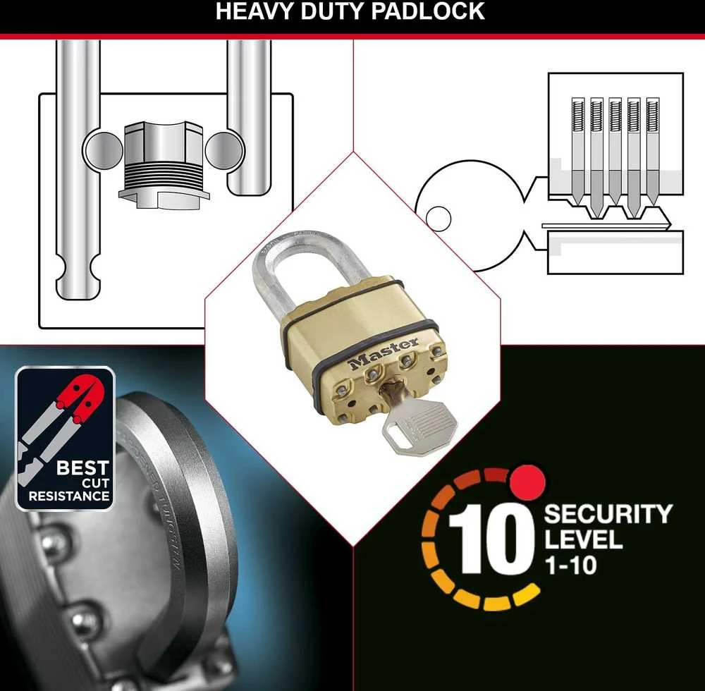 „MasterLock Master Lock“ spyna, pagaminta iš laminuoto plieno (64 mm), M15BEURDLF