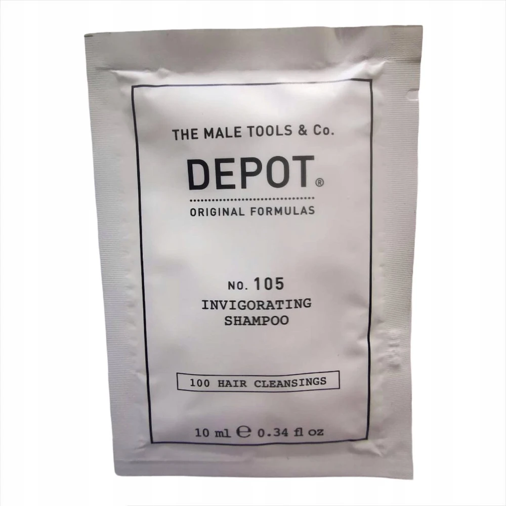 Depot 100 plaukų valymo priemonė Nr. 105 multivitaminų kompleksas plaukų šampūnas nuo plaukų slinkimo, 10 ml