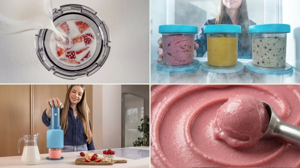 Maszynka do lodów Cecotec Cecotec Gelatec EasyMove Maszynka do lodów
