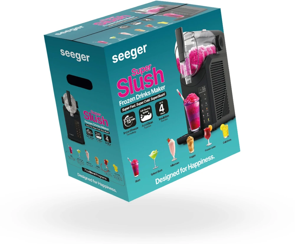 Ledų gaminimo aparatas Seeger Frozen Drink Maker 2L SLFRZ1BK Juodas