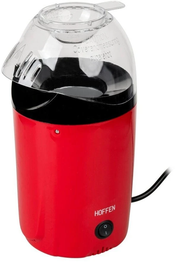 Maszynka do popcornu Hoffen Spragėsių gaminimo aparatas 1200W raudona