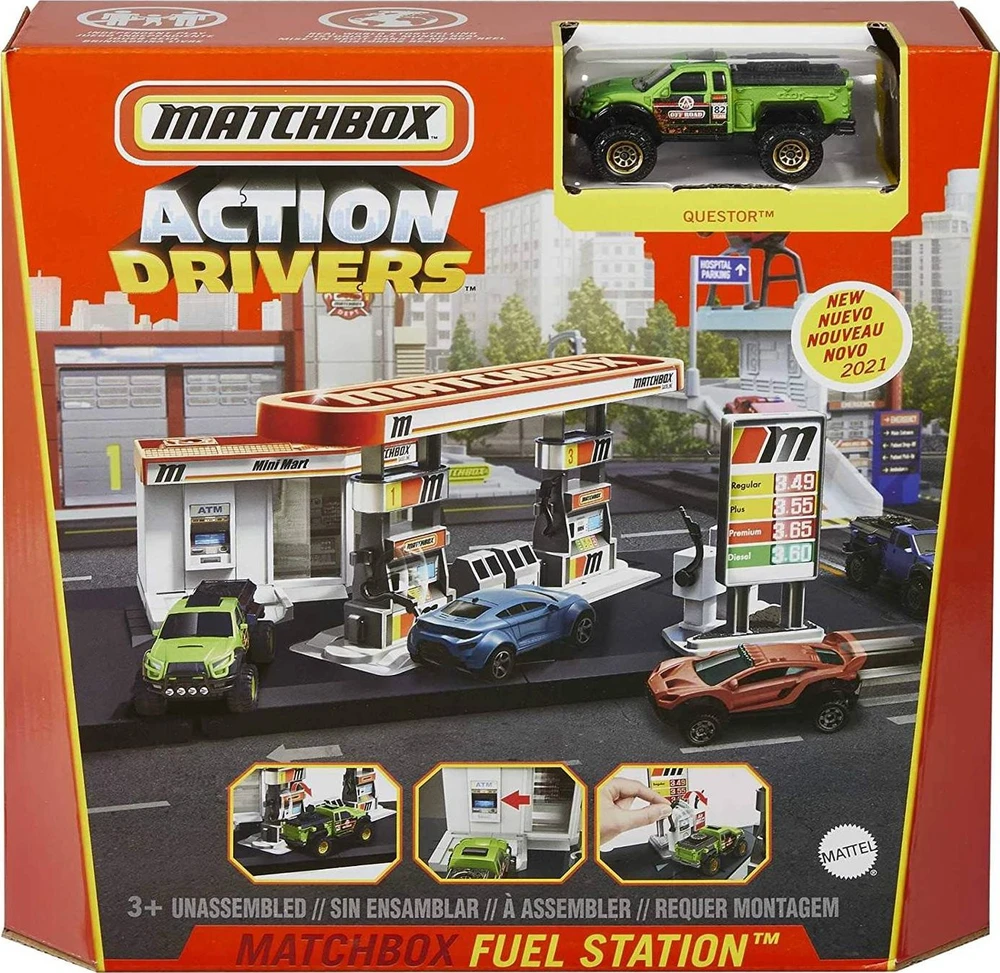 Mattel Matchbox rinkinys „Degalinė“