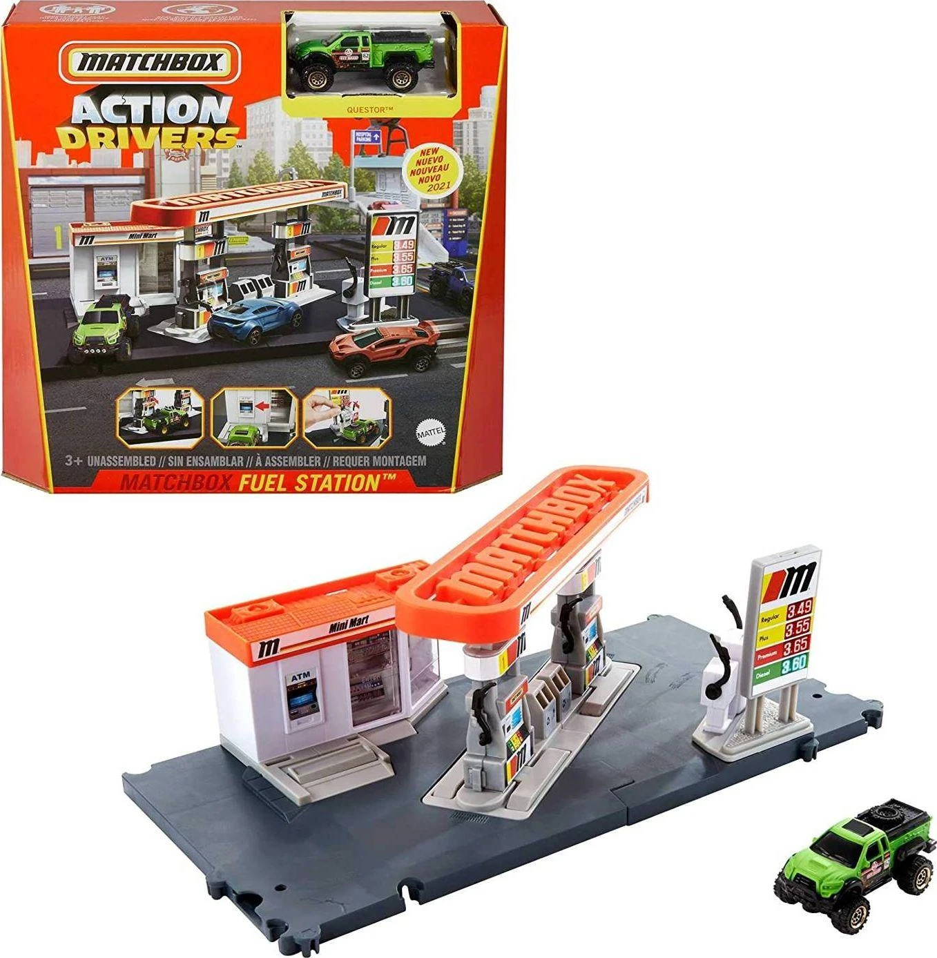 Mattel Matchbox rinkinys „Degalinė“