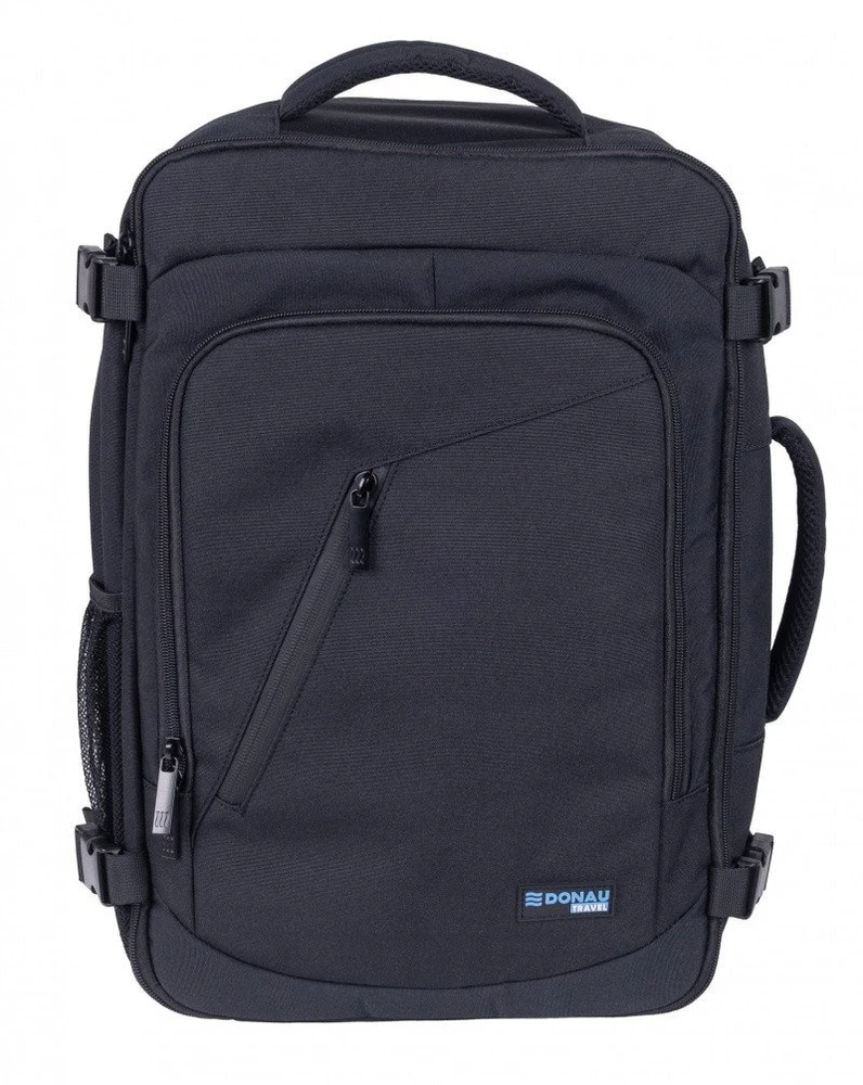 Turistinė kuprinė MATEINE Kuprinė DONAU TRAVEL Warsaw, 15,6'', 23l, USB + kabelis, juoda