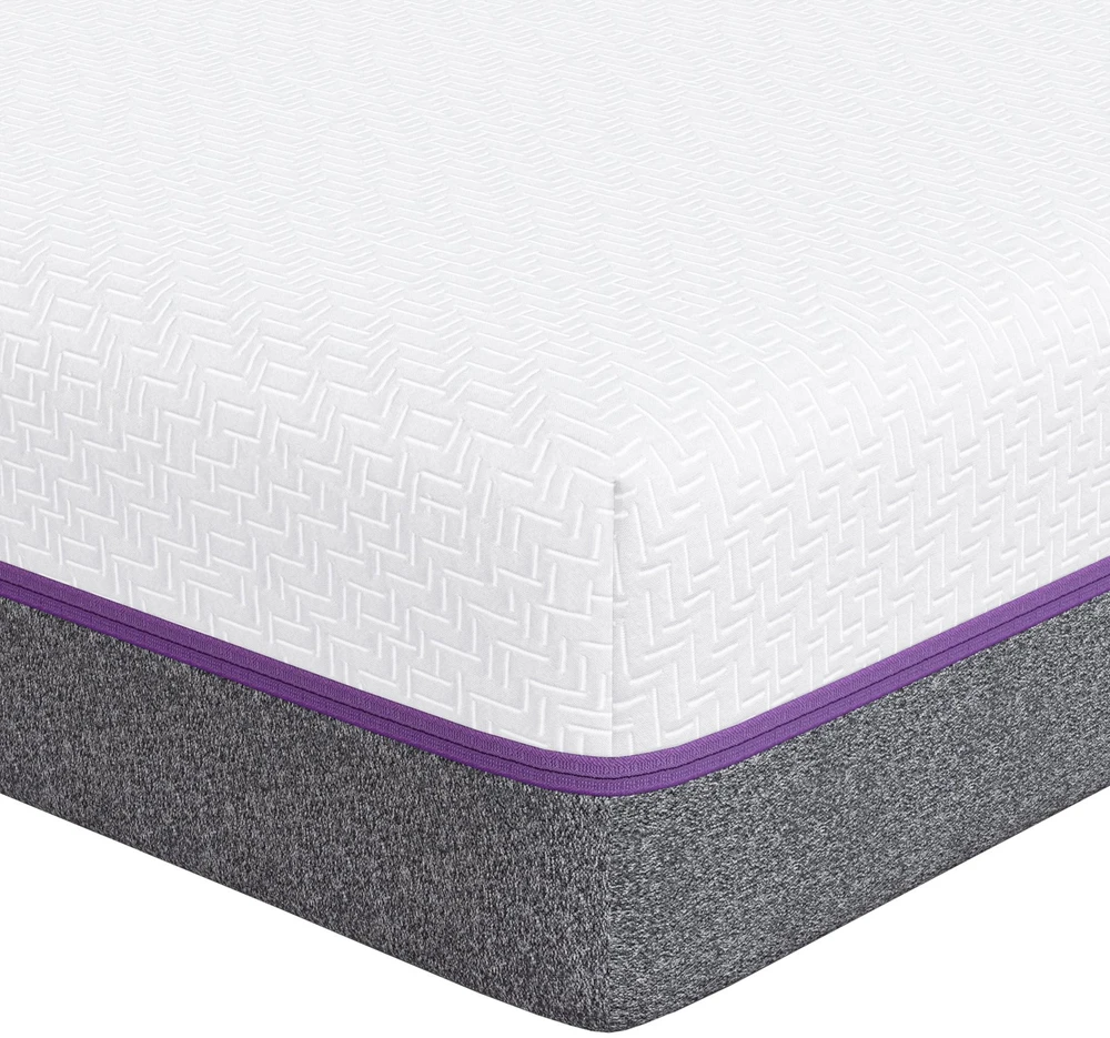 „Memory Foam“ čiužinys Vidutinis 80 x 160 cm Balta ir pilka