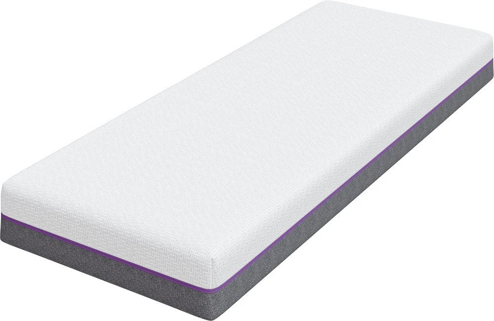 „Memory Foam“ čiužinys Vidutinis 70 x 200 cm Balta ir pilka