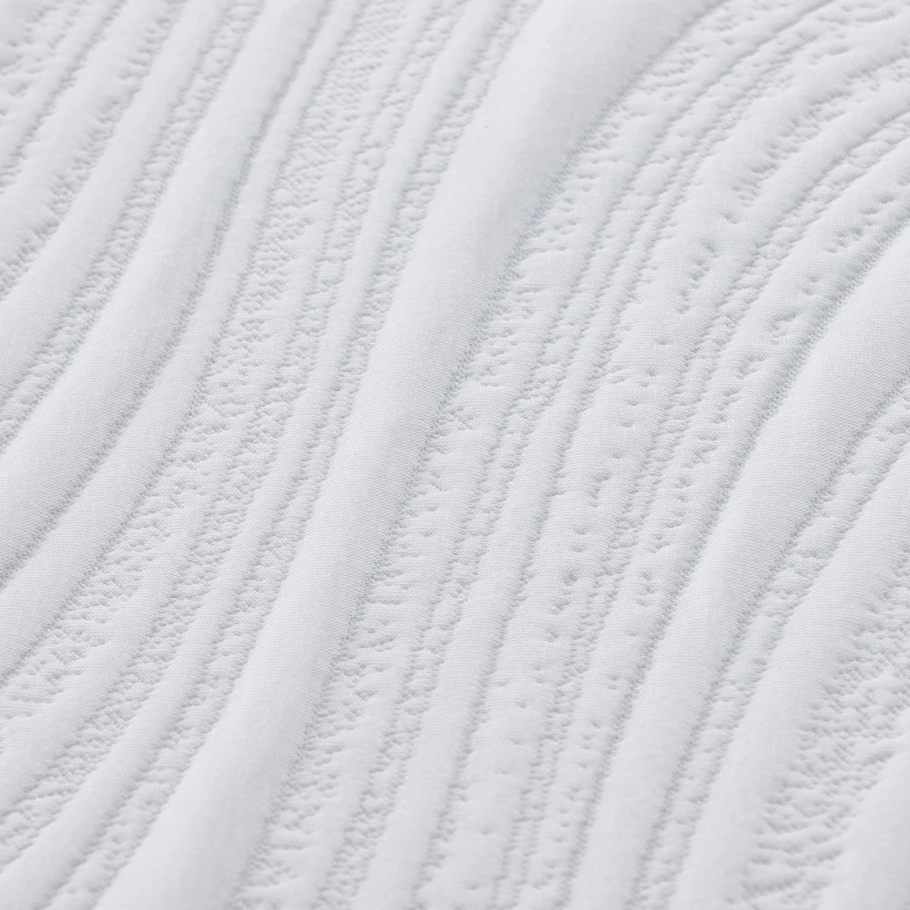 Čiužinys Balta ir pilka 160 x 200 cm Žakardinis audinys