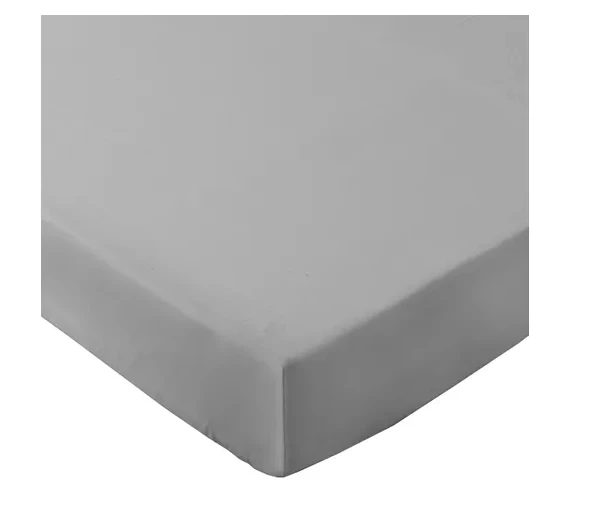 Vaikiška premium medvilninė paklodė Matex, 70x140 cm, pilka
