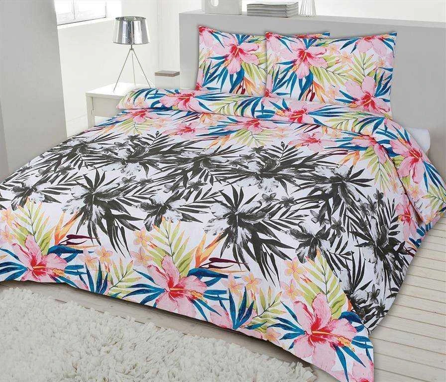 Matex Patalynė flanelinė 200x220 F-61A palmių lapai gėlės rutulys spalvinga