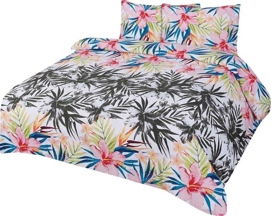 Matex Patalynė flanelinė 200x220 F-61A palmių lapai gėlės rutulys spalvinga