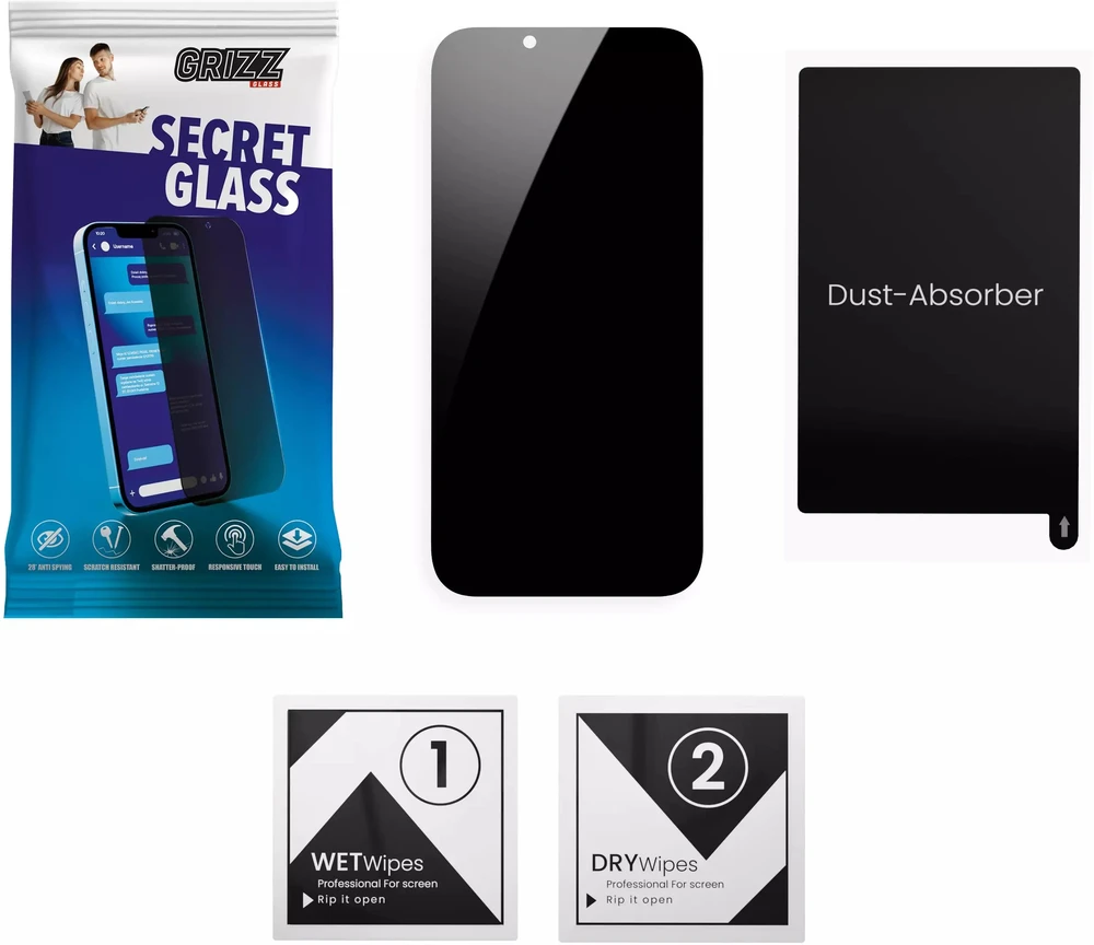 GrizzGlass Matinis privatumo stiklas GrizzGlass SecretGlass skirtas Motorola Edge 70