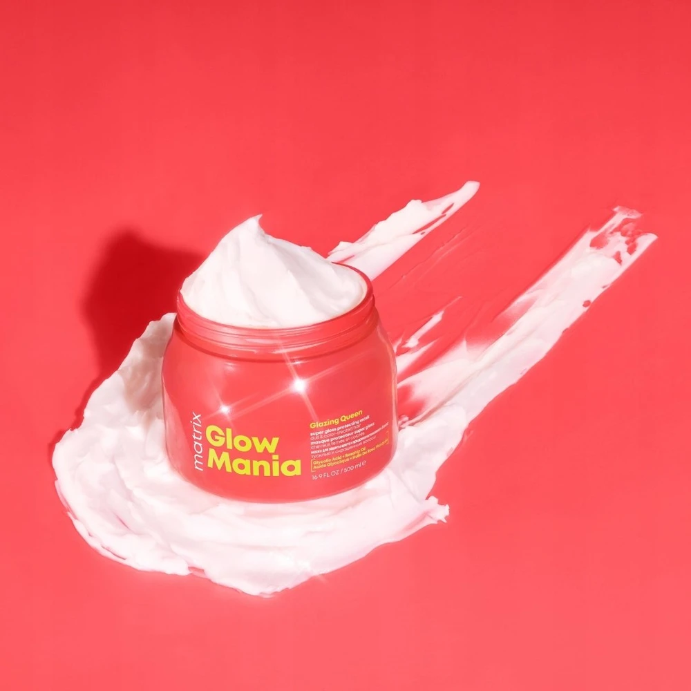 Matrix Mask dažytiems plaukams Glow Mania Glazing Queen (Super Gloss Protecting Mask), 500 ml
