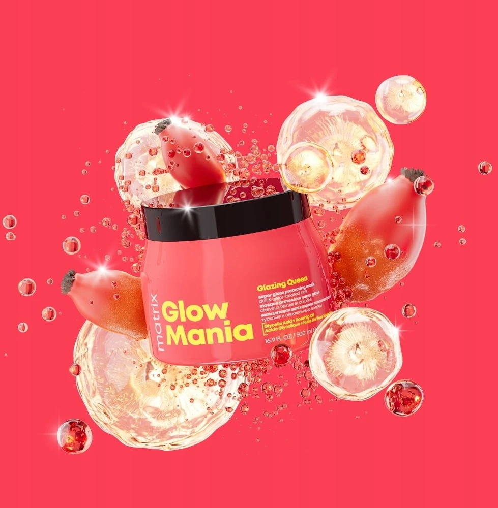 Matrix Mask dažytiems plaukams Glow Mania Glazing Queen (Super Gloss Protecting Mask), 500 ml