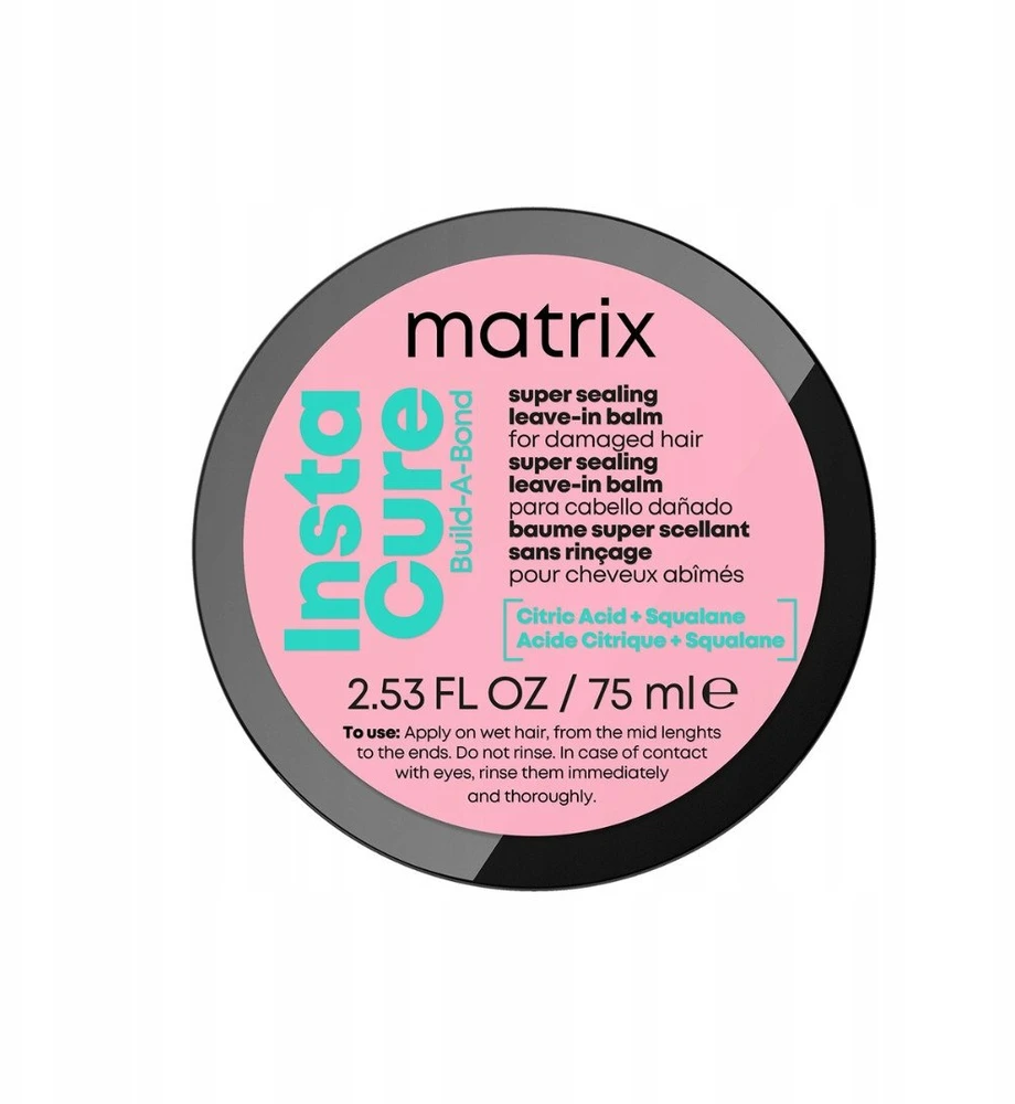 Matrix Instacure Build-A-Bond nenuplaunamas atkuriamasis balzamas pažeistiems plaukams, 75 ml