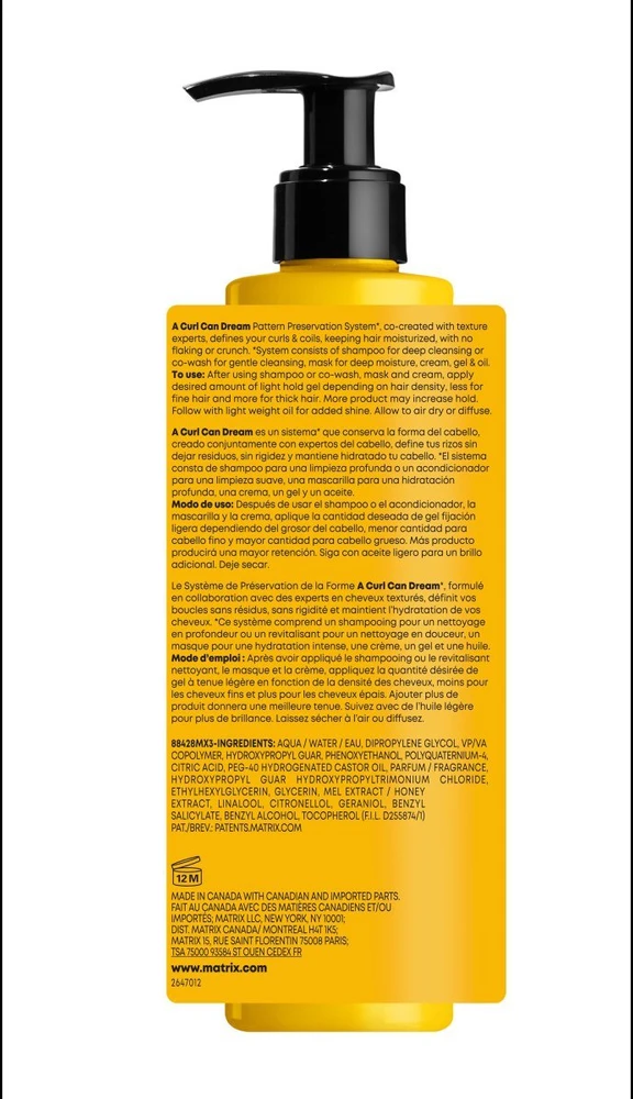 Garbanotųjų plaukų gelis Matrix A Curl Can Dream 250ml