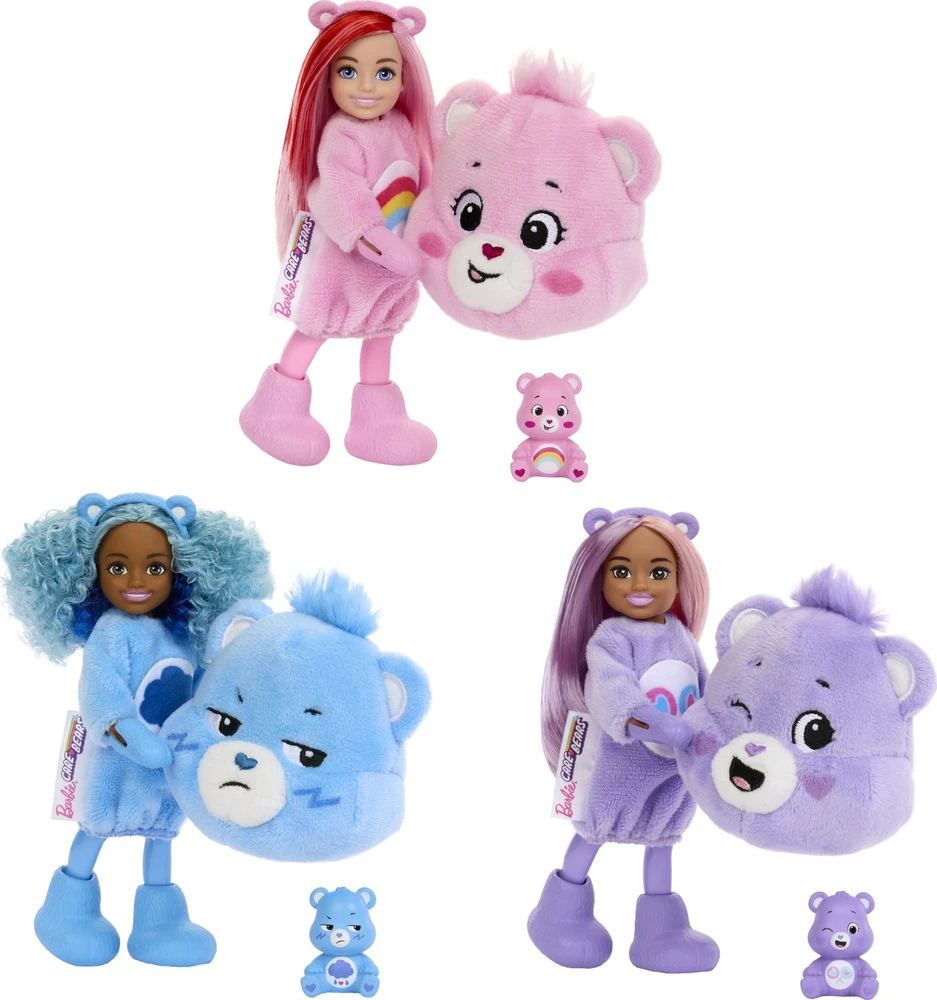 Mattel CHELSEA CUTIE REVEAL CARE BEARS siurprizų rinkinys (JCN97)