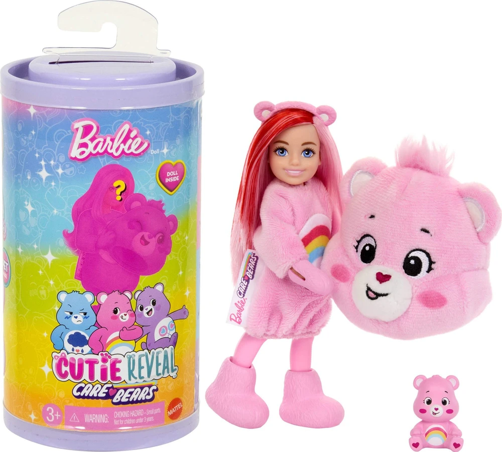 Mattel CHELSEA CUTIE REVEAL CARE BEARS siurprizų rinkinys (JCN97)