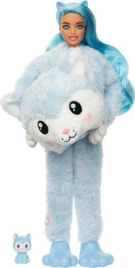 Mattel Barbės „Cutie Reveal“ minkštutėlis haskės siurprizų rinkinys, žiemos spindesio serija