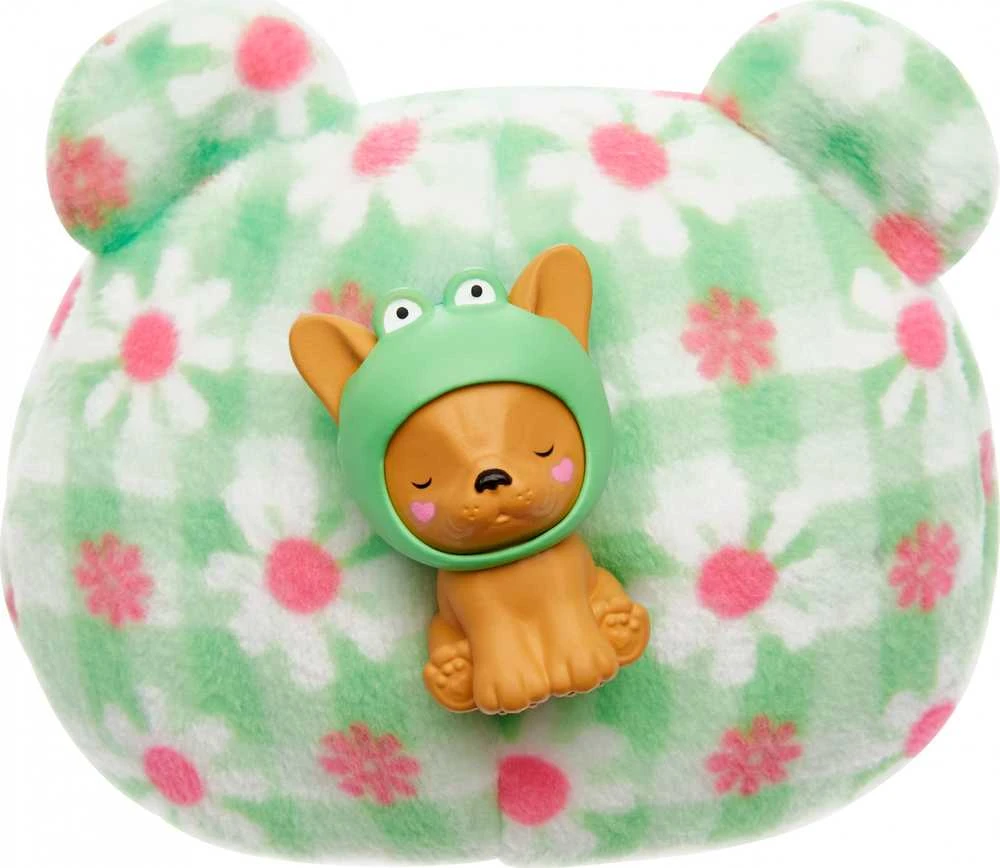 Mattel Čelsės „Cutie Reveal“ rinkinys, minkštutėlių kostiumų serija - šunelis + varlytė