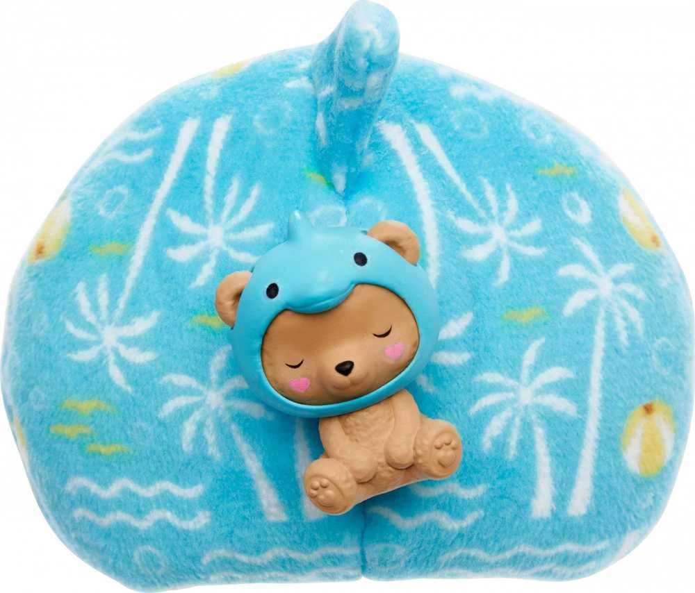 Mattel Čelsės „Cutie Reveal“ rinkinys, minkštutėlių kostiumų serija - meškutis + delfinas