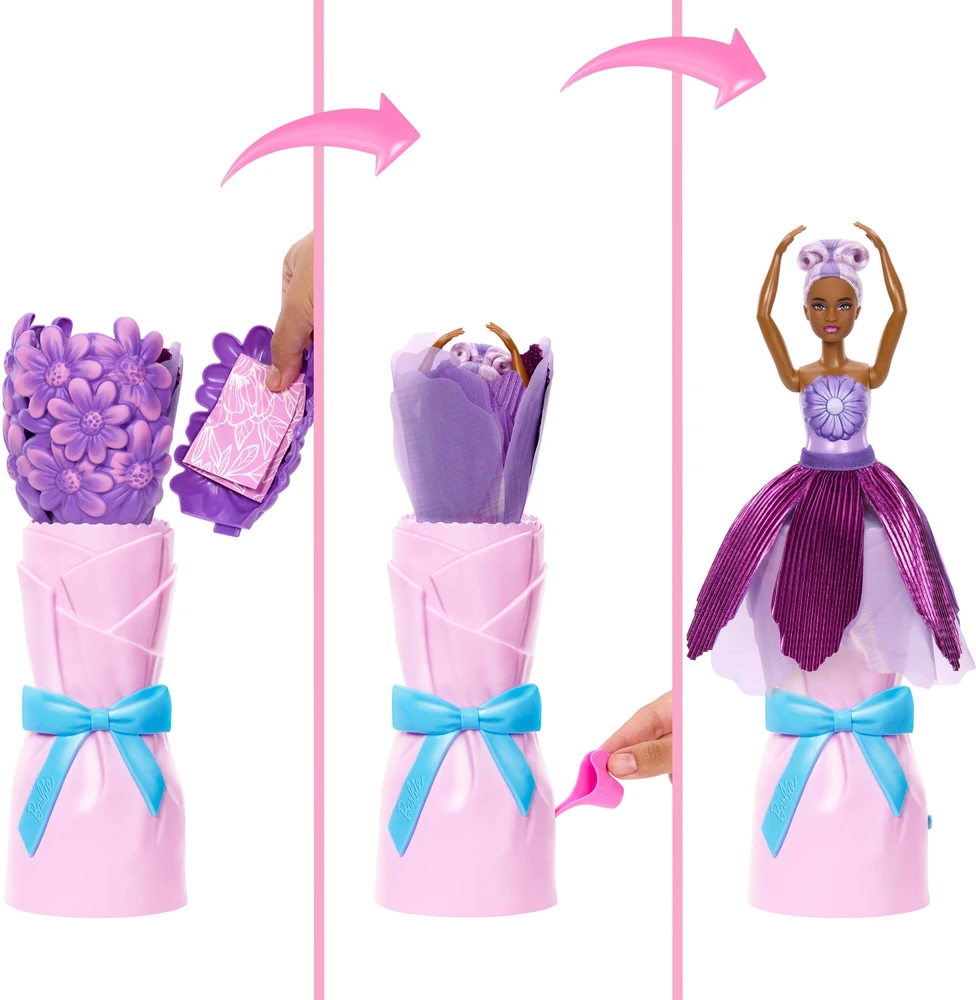 Mattel BARBIE DAISY SURPRISE lėlė gėlėje (JMF58)