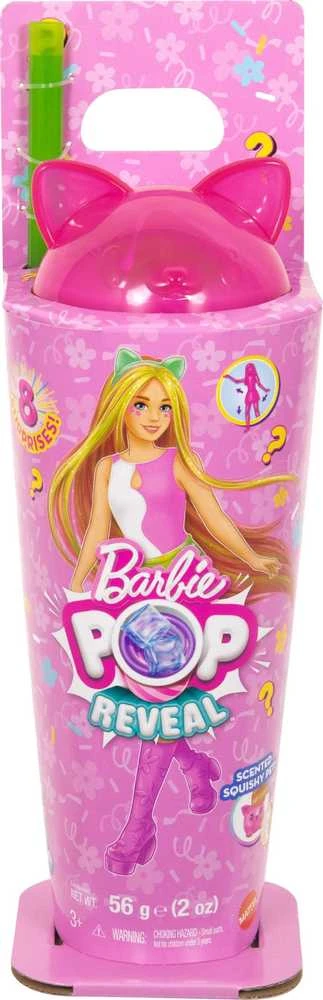 Mattel BARBIE POP REVEAL ANIMAL PARTY siurprizų rinkinys - katytė (JCN88)