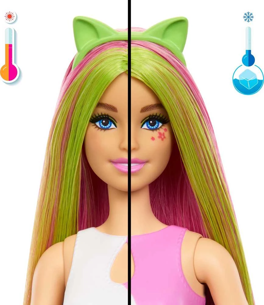 Mattel BARBIE POP REVEAL ANIMAL PARTY siurprizų rinkinys - katytė (JCN88)