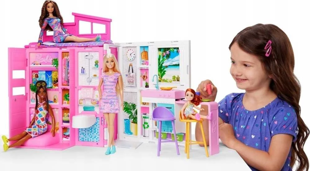 Mattel Barbie Jaukūs nameliai + lėlės rinkinys (HRJ77)