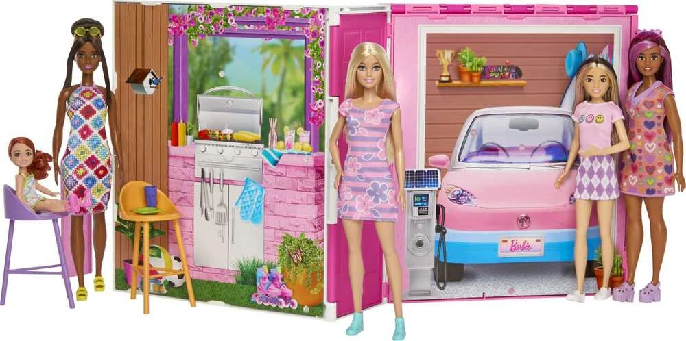 Mattel Barbie Jaukūs nameliai + lėlės rinkinys (HRJ77)