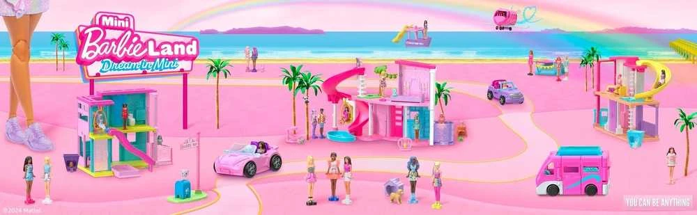 Mattel Barbie Mini BarbieLand lėlė su transporto priemone HYF43