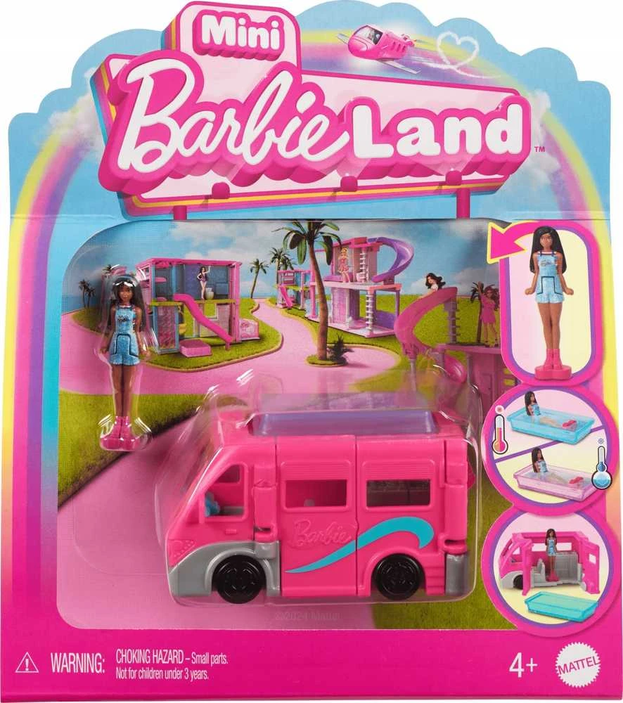 Mattel Mini Barbie Land Tourist Doll + Camper Van ZA6038 C