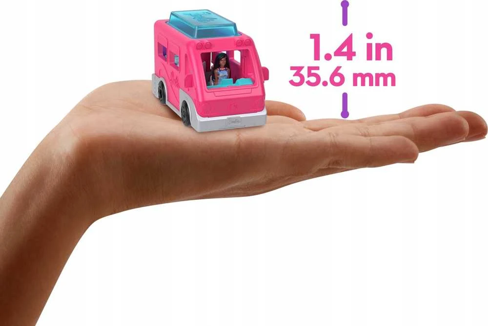 Mattel Mini Barbie Land Tourist Doll + Camper Van ZA6038 C