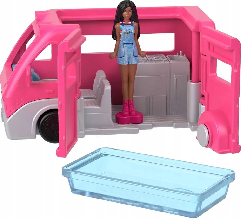Mattel Mini Barbie Land Tourist Doll + Camper Van ZA6038 C