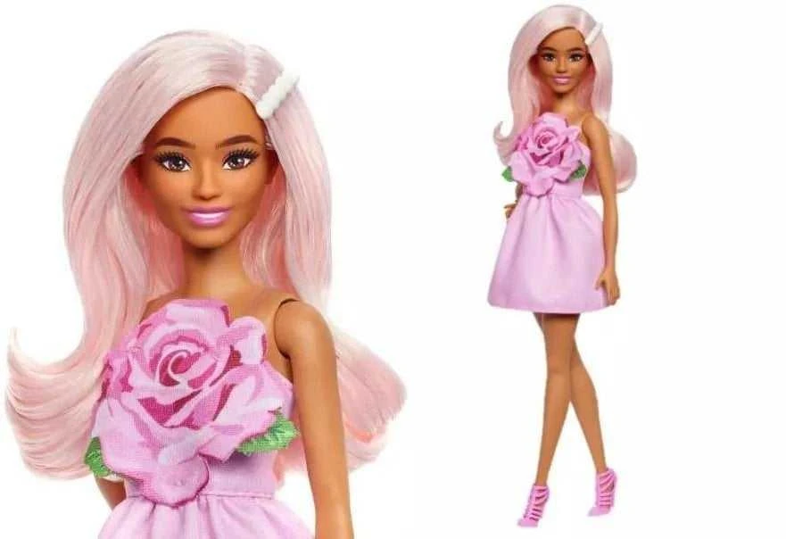 Mattel BARBIE madistė rožine suknele (HYT94)