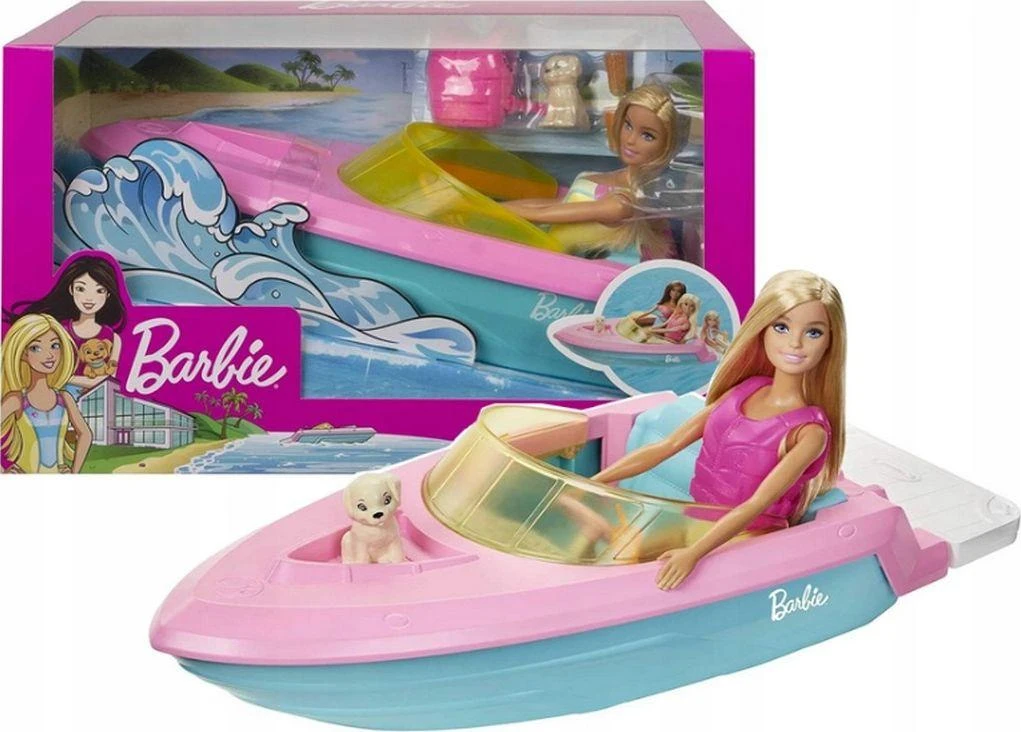 Barbės valties ir lėlės žaidimų rinkinys GRG30 Mattel