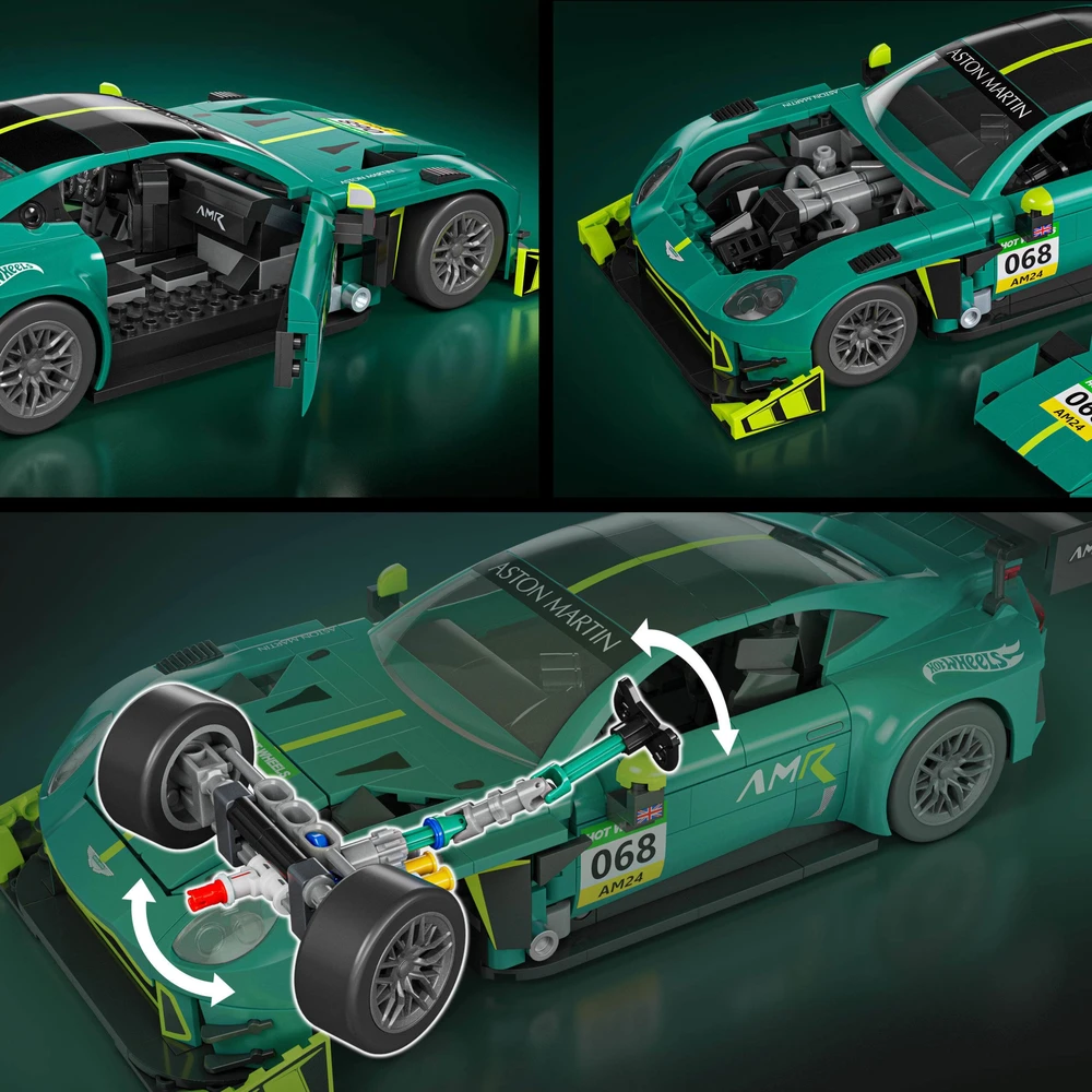 MATTEL BRICK SHOP HOT WHEELS Aston Martin Vantage GT3 konstruktorius (JLF51)