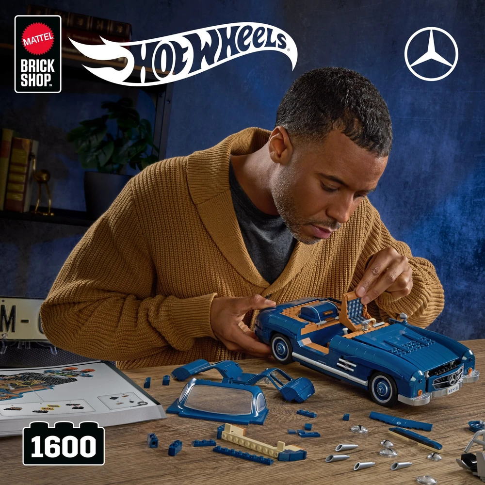 MATTEL BRICK SHOP HOT WHEELS konstruktorius – Mercedez Benz 300 SL (HWW25)