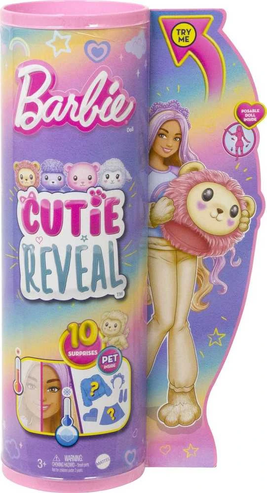 BARBIE „Cutie Reveal“ rinkinys, marškinėlių serija – liūtė