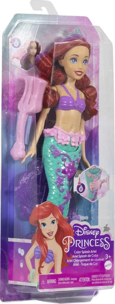 Mattel „DISNEY PRINCESS“ lėlė - Arielė su spalvų keitimo funkcija