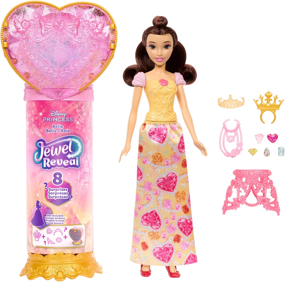 Mattel DISNEY PRINCESS JEWEL REVEAL Gražuolės siurprizas (JHL51)
