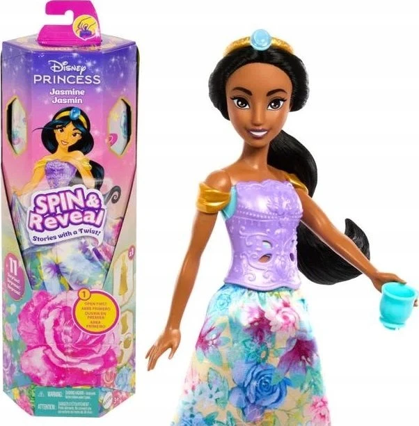 Mattel Lėlė Disney princesė Džazmina su siurprizais 3+