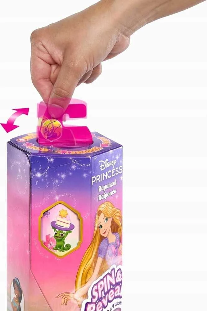 Mattel DISNEY PRINCESS SPIN and REVEAL Auksaplaukės siurprizų rinkinys (HTV86)