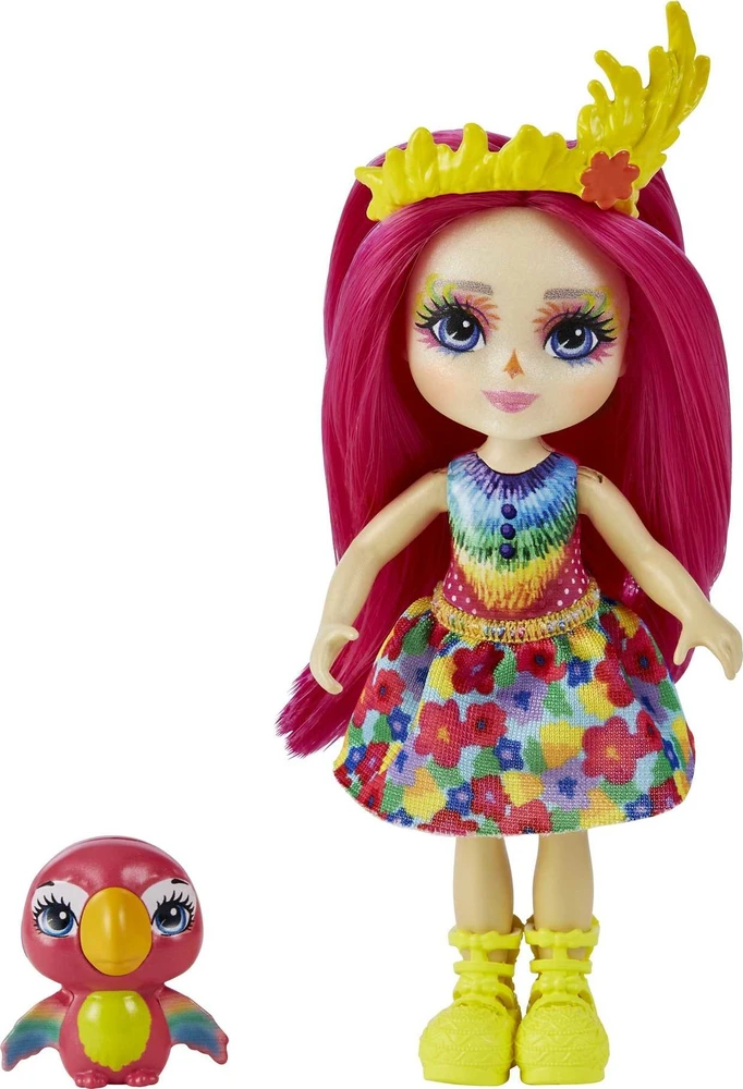 Mattel „Enchantimals“ herojės rinkinys meškutė/paukštelis/katytė (HCF97)