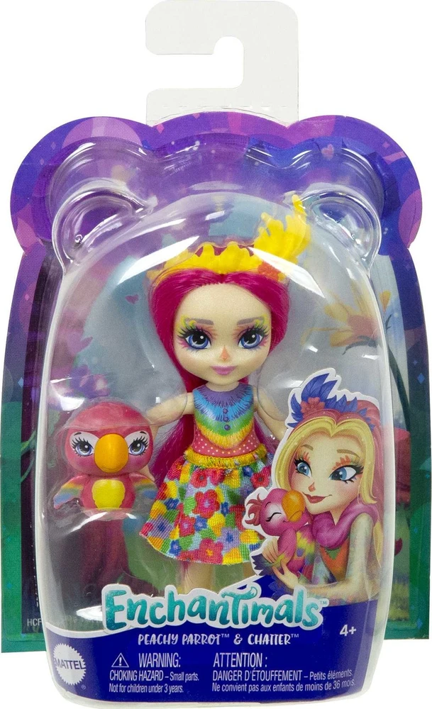 Mattel „Enchantimals“ herojės rinkinys meškutė/paukštelis/katytė (HCF97)